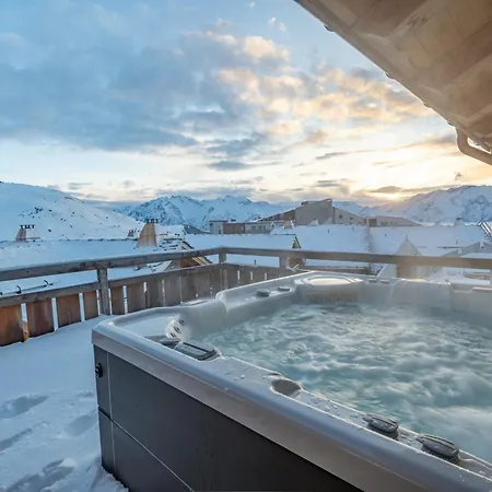 Chalet Luxe Ski-in Ski-out, Sauna, Cinema, Jacuzzi - Fr-1-645-81 Huez